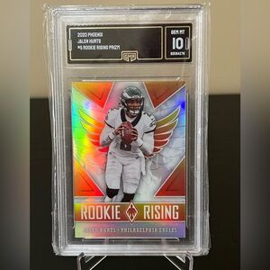 2020 Phoenix Jalen Hurts Rookie Rising Prizm GMA 10 RC Philadelphia Eagles 🔥🦅
